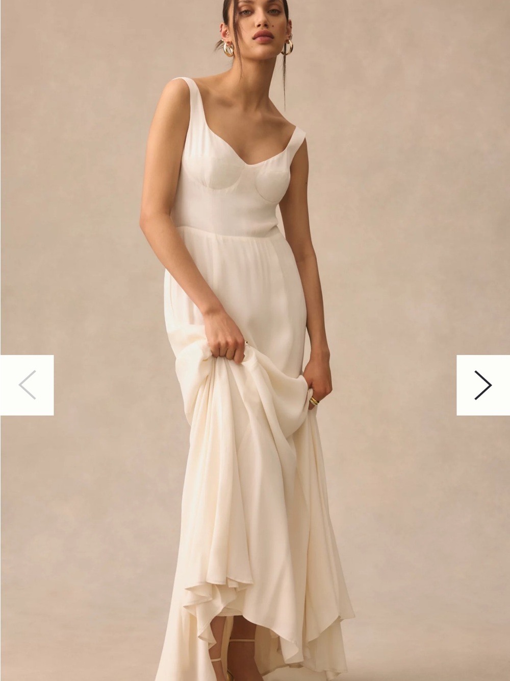 NEW NWT Reformation Lecce Dress in Ivory Size 6